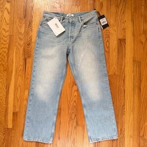 Re/Done Light Blue Women's Straight Jeans